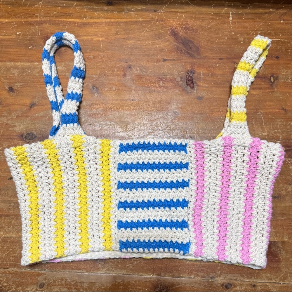 Zara Multicolor Crochet Top